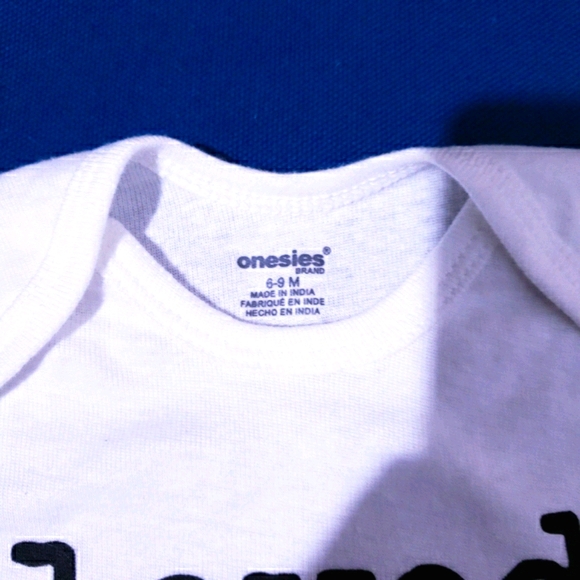 6-9M "loved." Onesie | White Onesies Brand - Picture 2 of 2